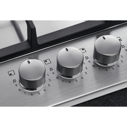 AEG HGB64420SM Noir, Acier inoxydable Comptoir 56 cm Gaz 4 zone(s)