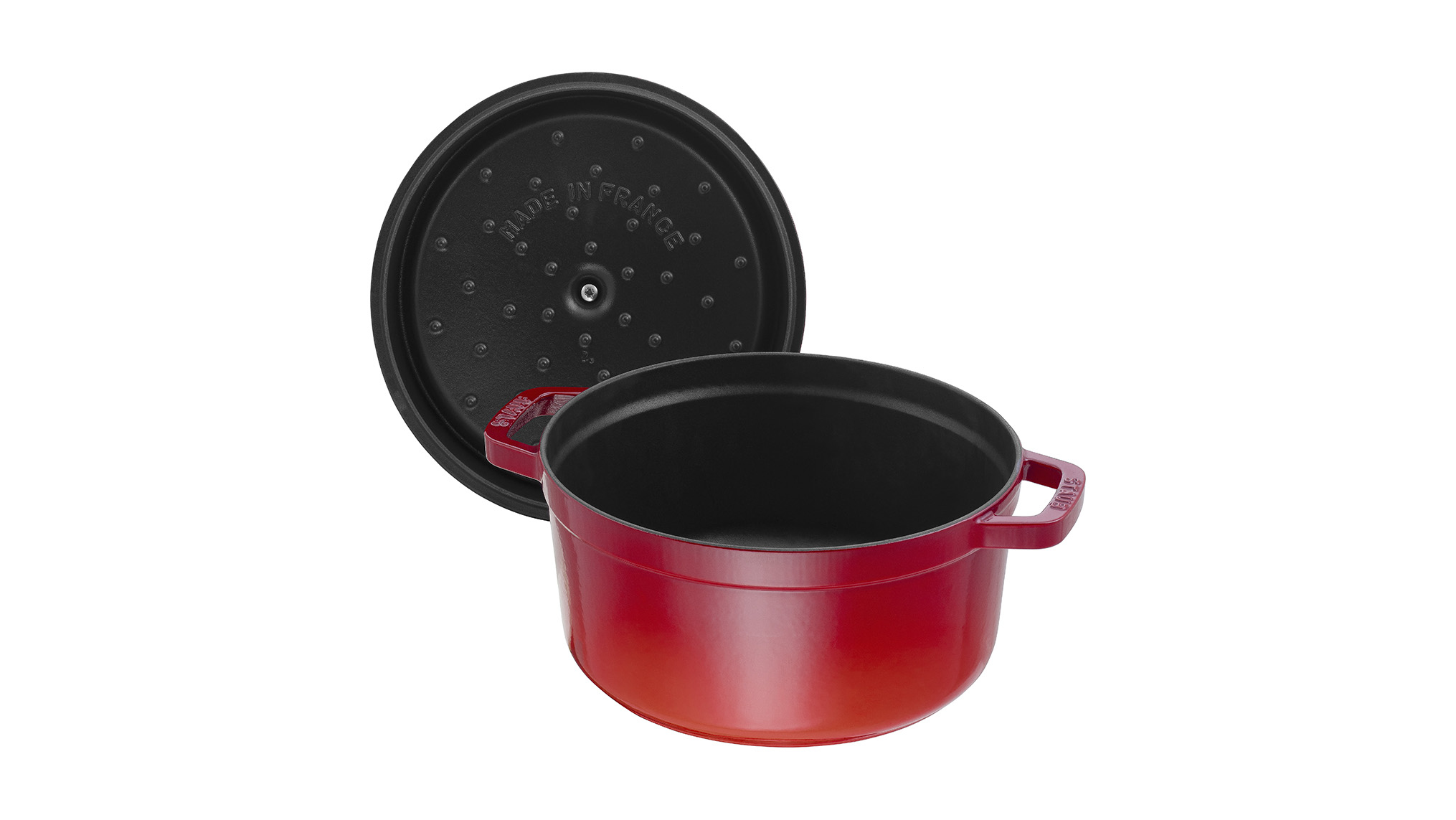 Staub ronde cocotte 26cm kers 1102606
