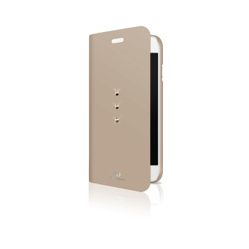 iphone tas WD 180007 Booklet Crystal iPhone 7 rosegold