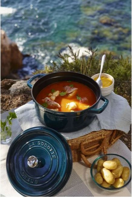 Staub cocotte rond 28 cm la mer 1102837