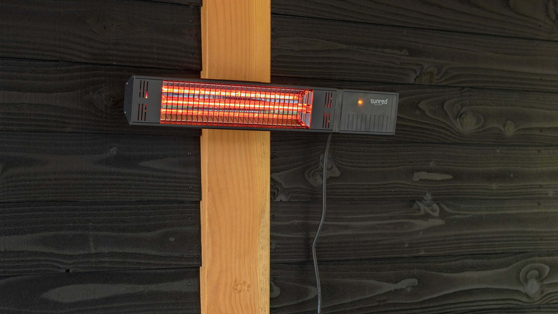 Terrasverwarmer SUNRED RDS-15W-B Ultra Fortuna Wall 1500W