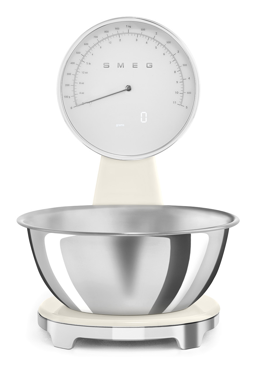 Keukenweegschaal SMEG KSF01CRWW / crème