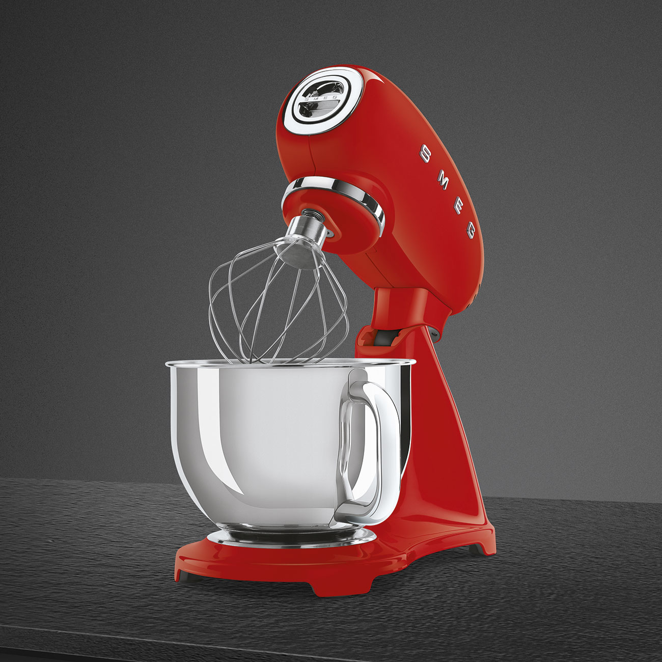 Keukenrobot SMEG SMF03RDEU 50's Style / Full Colour Rood