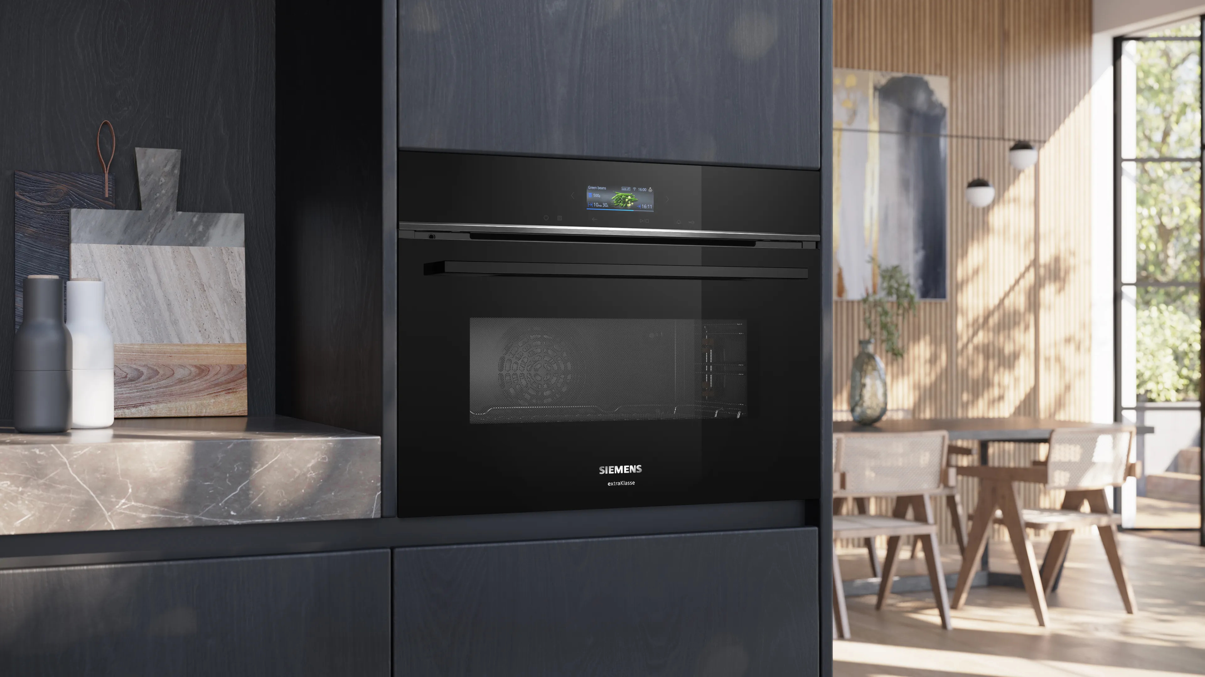 Siemens iQ700 CM724G1B3 oven 45 l 900 W Zwart