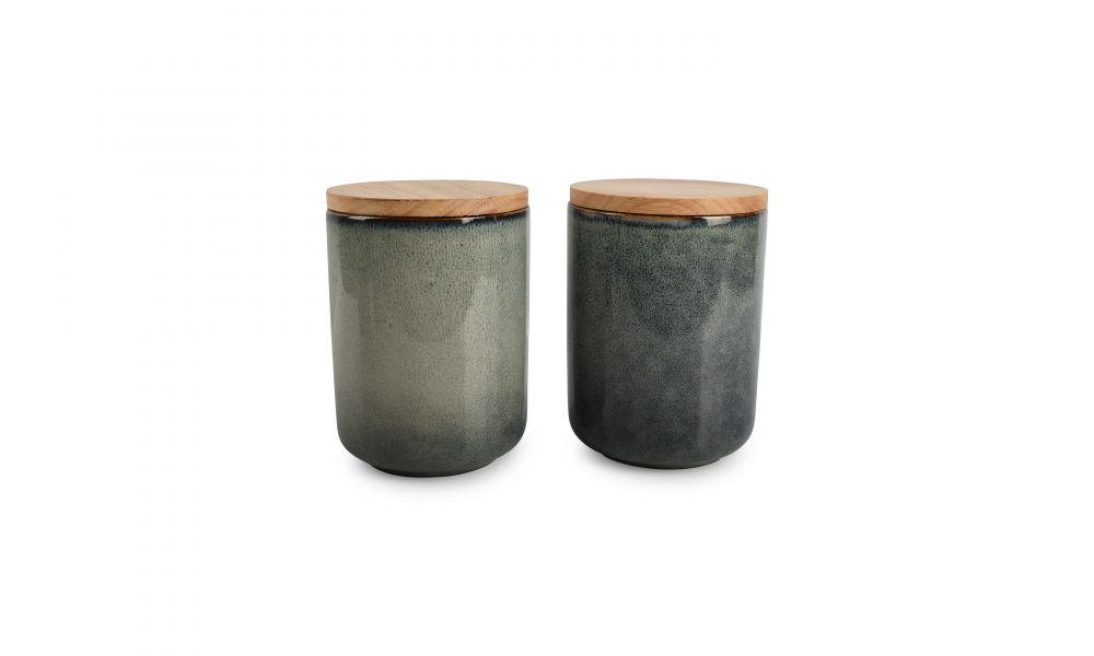 Voorraadpot S&P 850610 Meridian 12x15cm groen/blauw