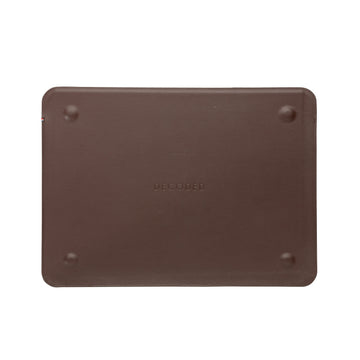 Decoded Leather Frame Sleeve for Macbook 16 inch brown
