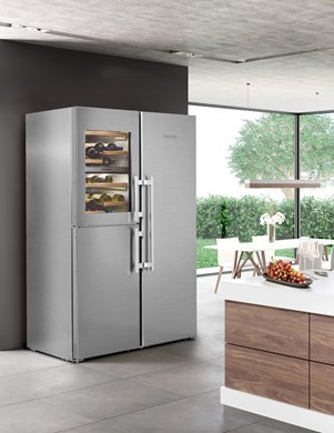 Liebherr SBSes 8486 PremiumPlus frigo américain Pose libre 645 L Acier inoxydable