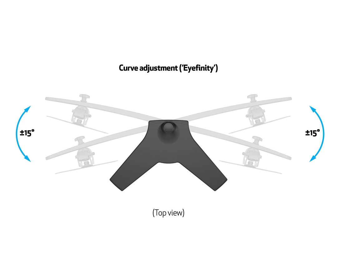 Monitorsteun MULTIBRACKETS dual stand zwart