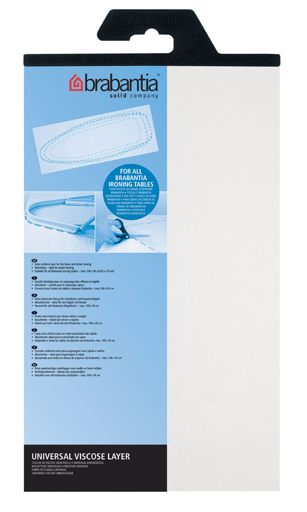 Viltlaag BRABANTIA 196423 E 135x49cm Wit