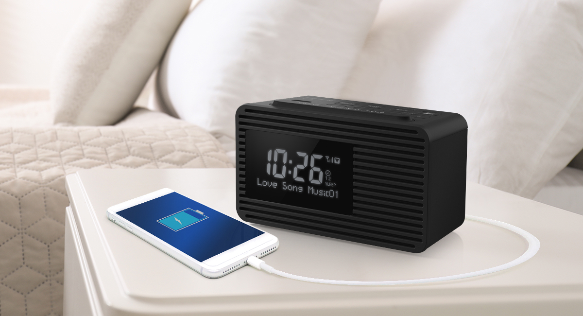 Panasonic radio reveil rcd8egk noir dab