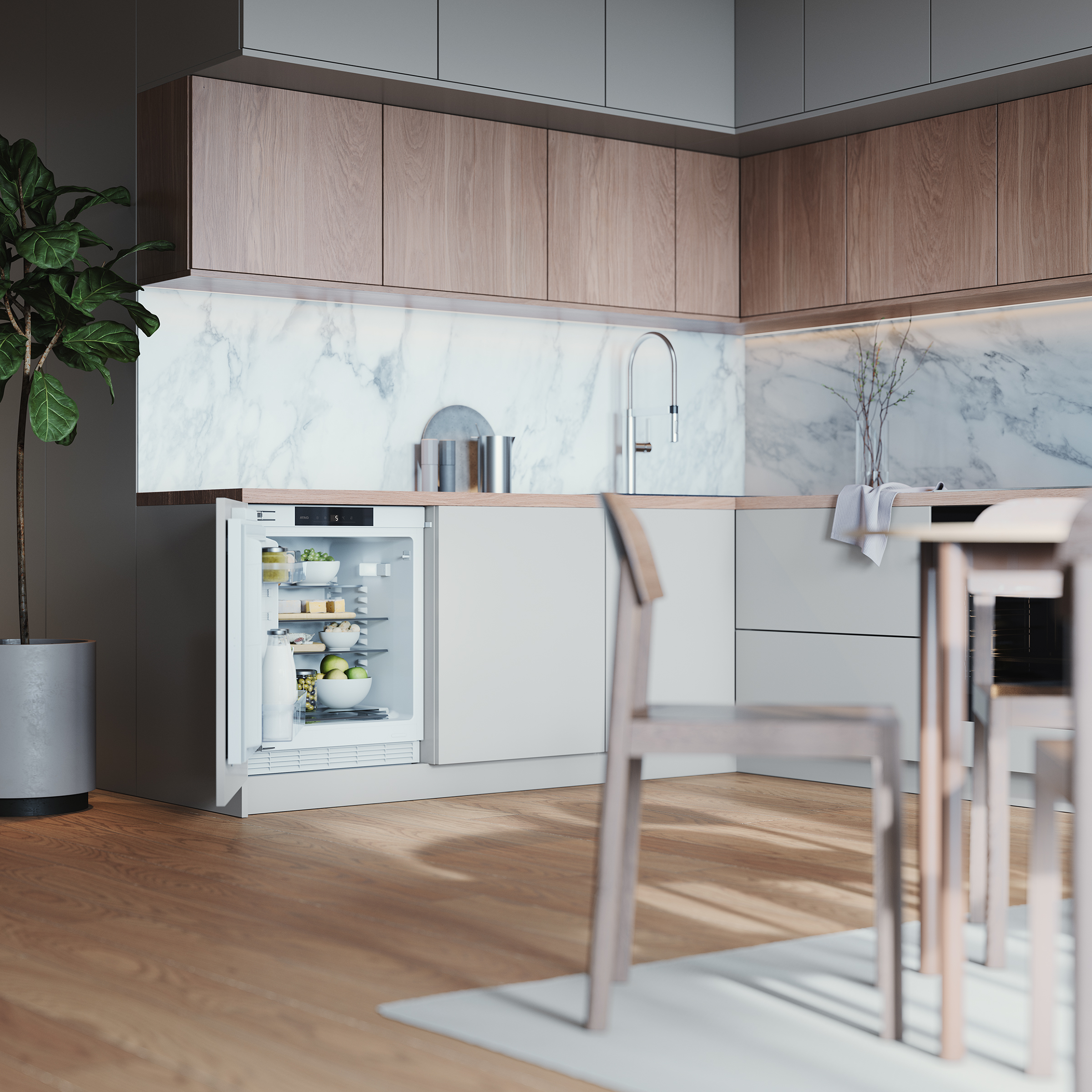 ATAG KU2590A koelkast Onderbouw 138 l D Wit