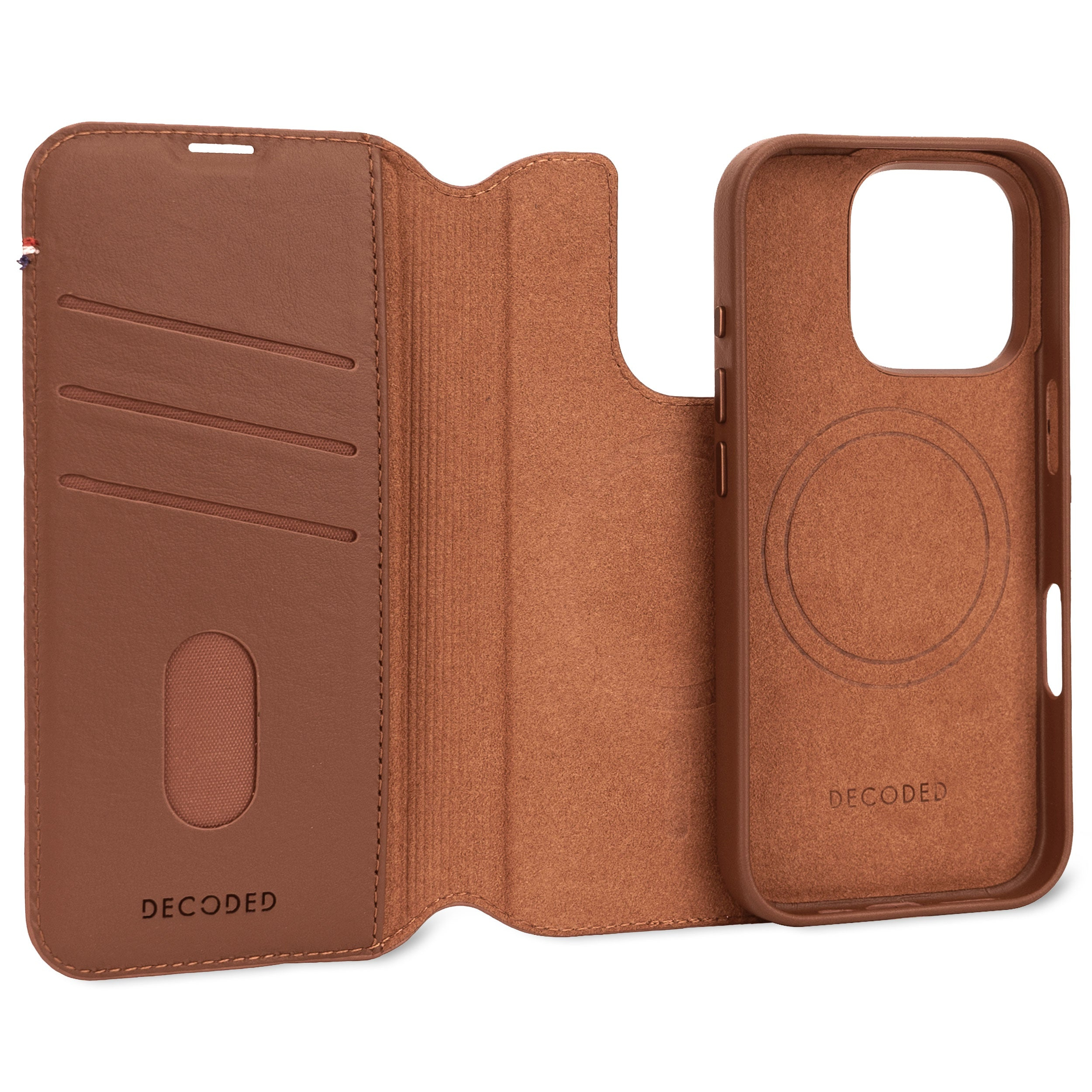 Decoded Leather Detachable Wallet Apple iPhone 16 Pro Max Tan