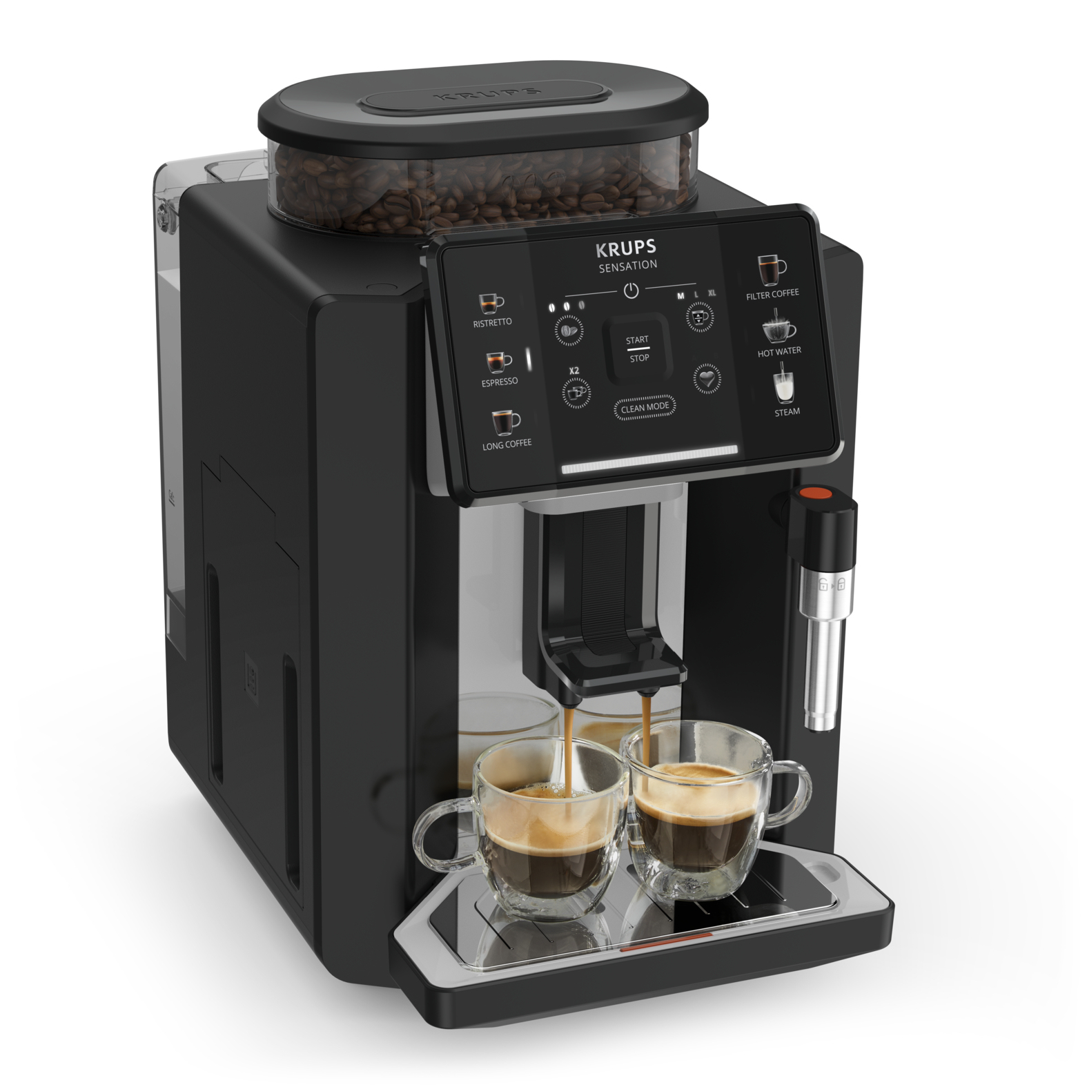 Espressomachine KRUPS EA910A10 Sensation / zwart