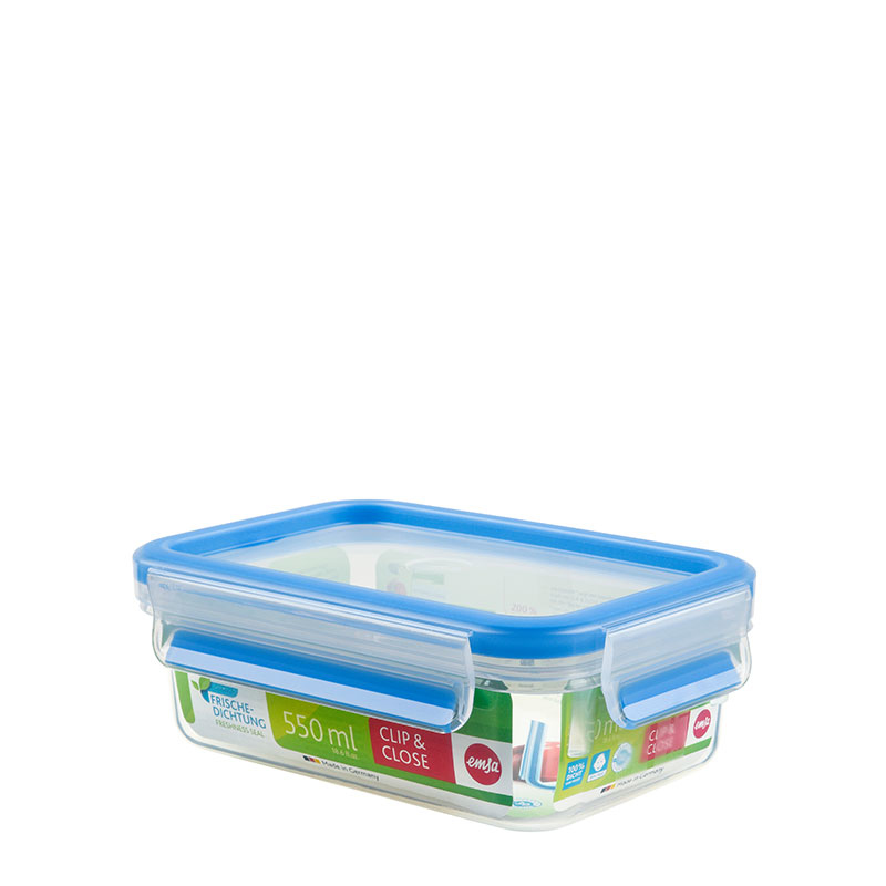 Vershouddoos EMSA 508538 Clip&Close Rechthoek 0,55L Blauw