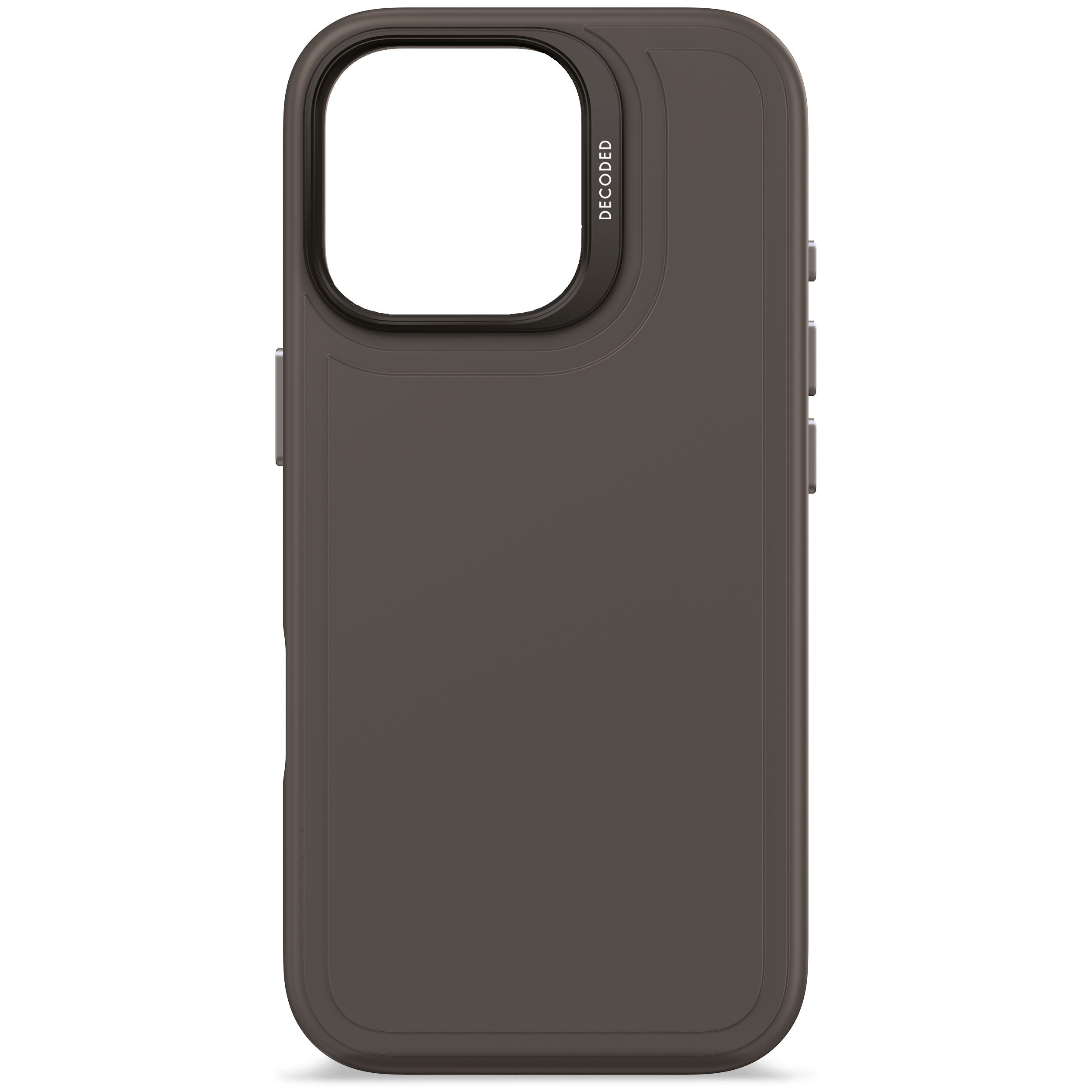 Decoded Silicone Stacks Backcover Apple iPhone 16 Pro Phantom Black