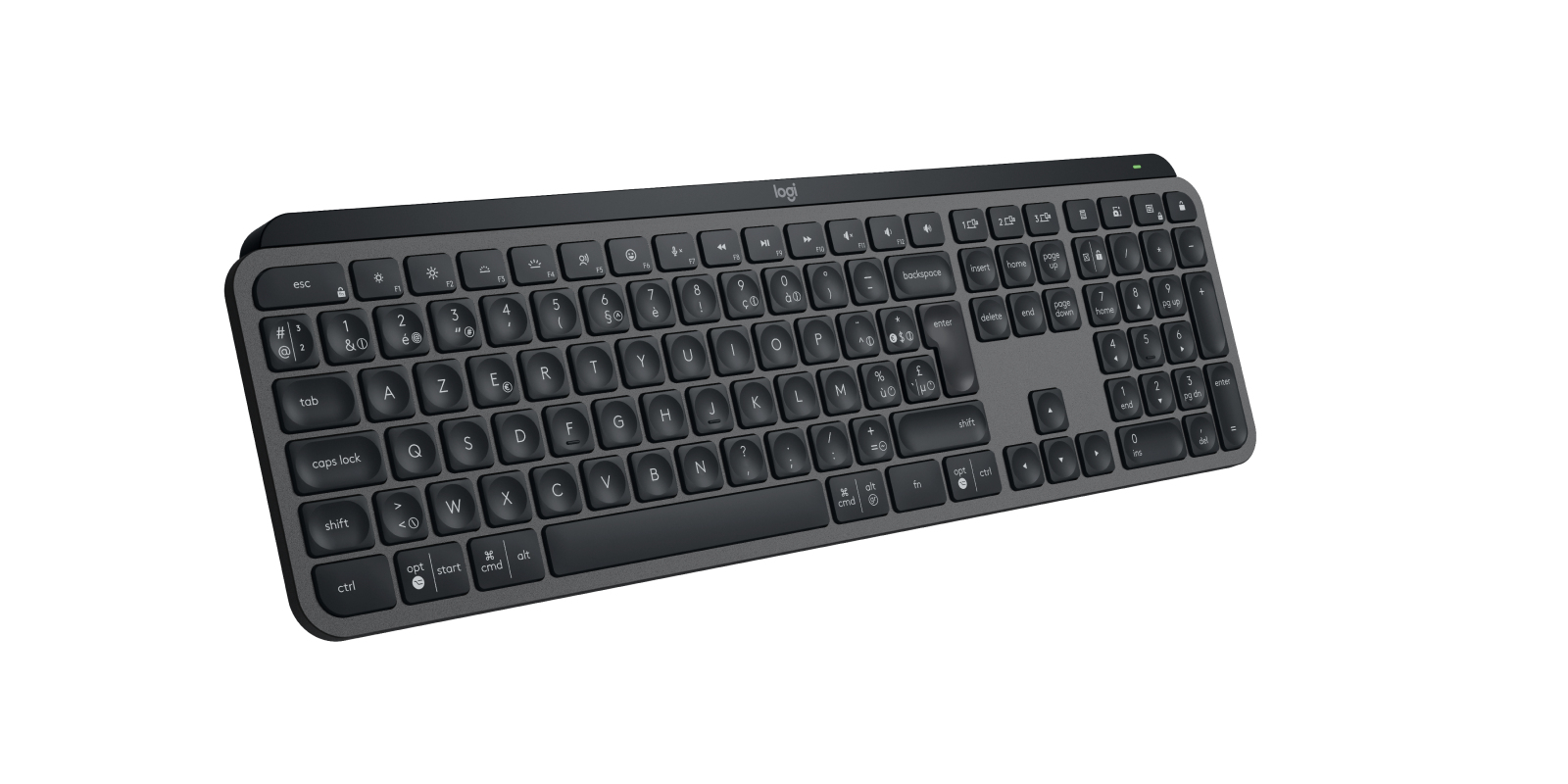 LOGITECH WIRELESS MX KEYS AZERTY ZWART