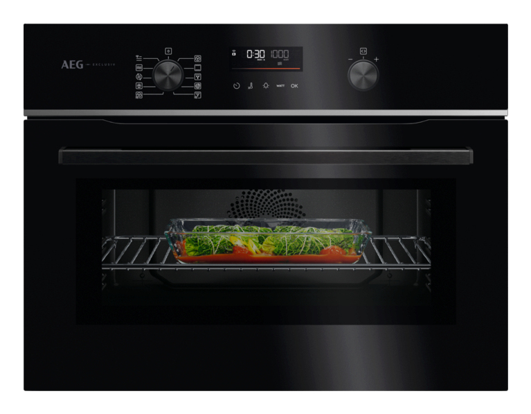 Oven met microgolf AEG Exclusiv TK6NK50FB zwart / 45cm