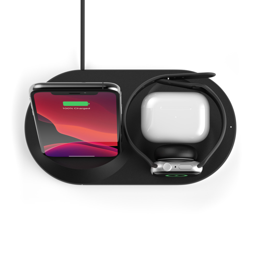 BELKIN 3-in-1 Wireless Pad/Stand/Apple Watch Black