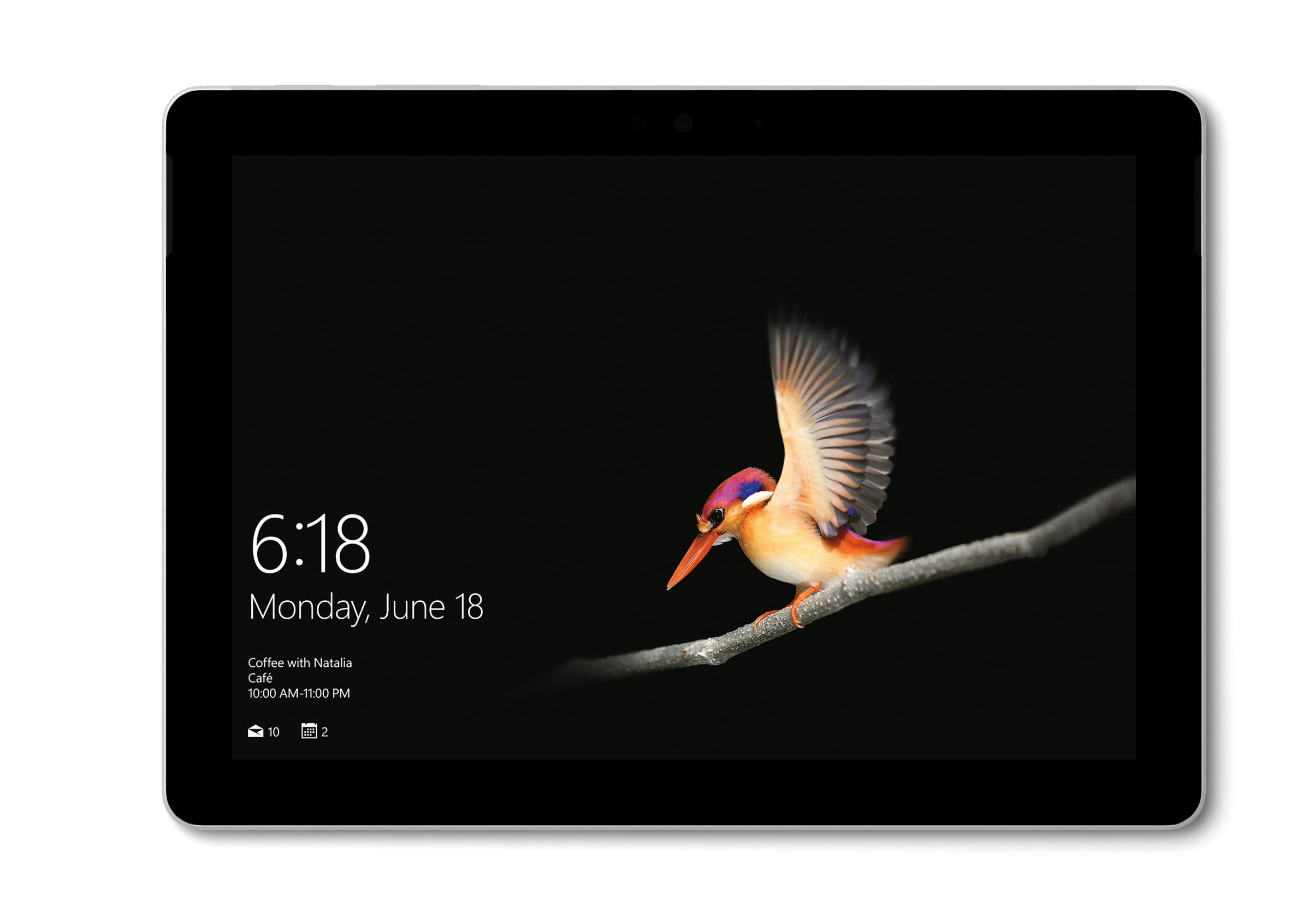 Microsoft Surface Go Intel® Pentium® 128 Go 25,4 cm (10") 8 Go Wi-Fi 5 (802.11ac) Windows 10 Home in S mode Argent