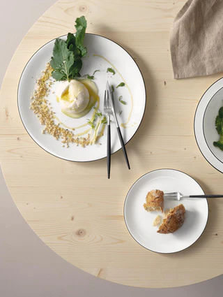 Dinerbord ASA 1903113 Oco Ligne Noire / Ø26,5cm