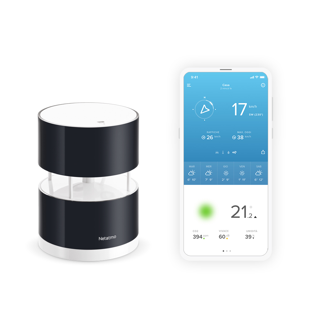 Netatmo Wind Gauge capteur environnemental de maison intelligente Sans fil