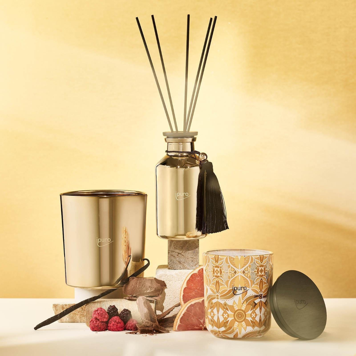 Geurkaars IPURO 26IPU2137 Special Edition Golden Glow / 270g