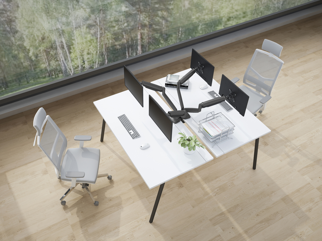 Multibrackets 3286 support d'écran plat pour bureau 68,6 cm (27") Noir, Argent