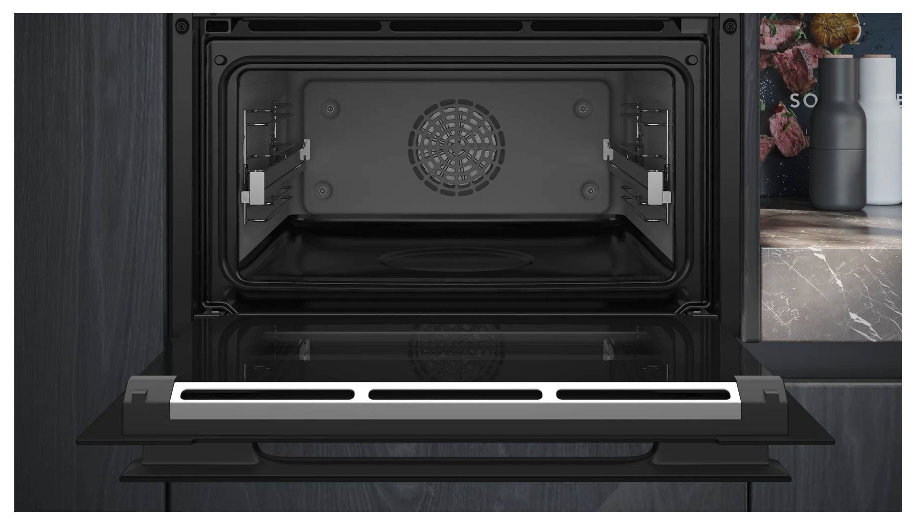 Siemens iQ700 CS958GCB1 stoomoven Middelmaat Zwart Touch
