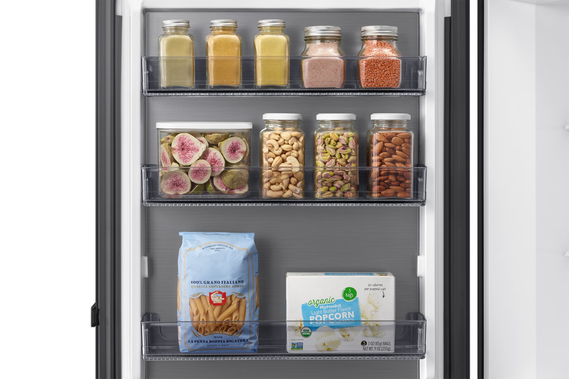 Diepvrieskast SAMSUNG RZ70H32KEFEF / E / 323L / 185cm / zwart inox / wifi