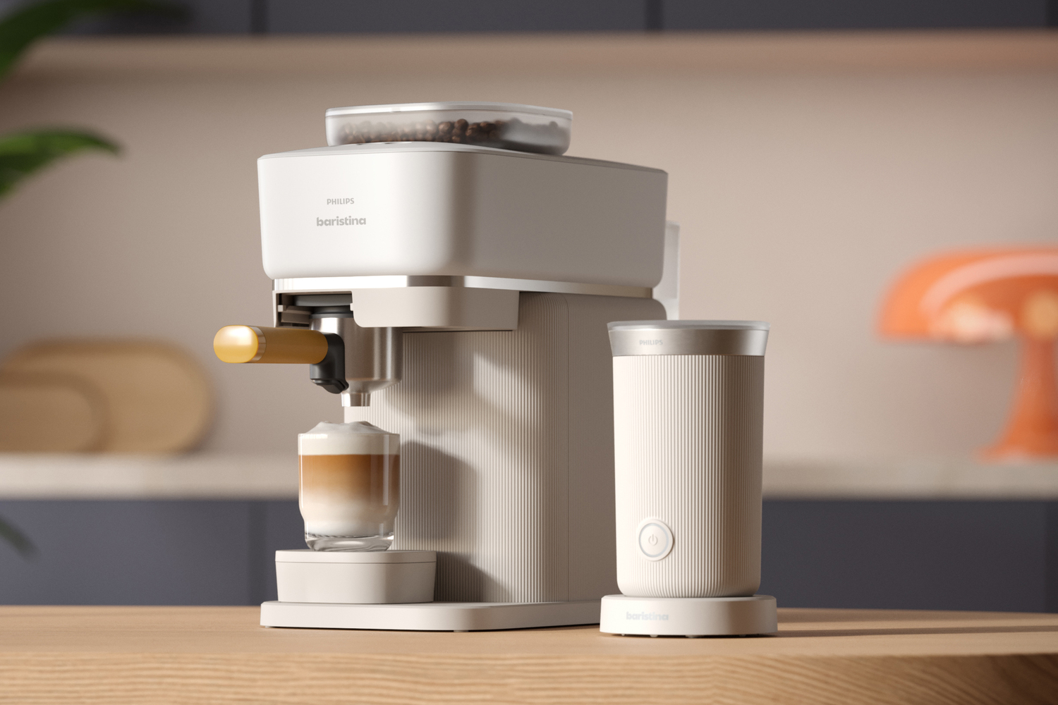 Melkopschuimer PHILIPS BAR311/00 Baristina / wit