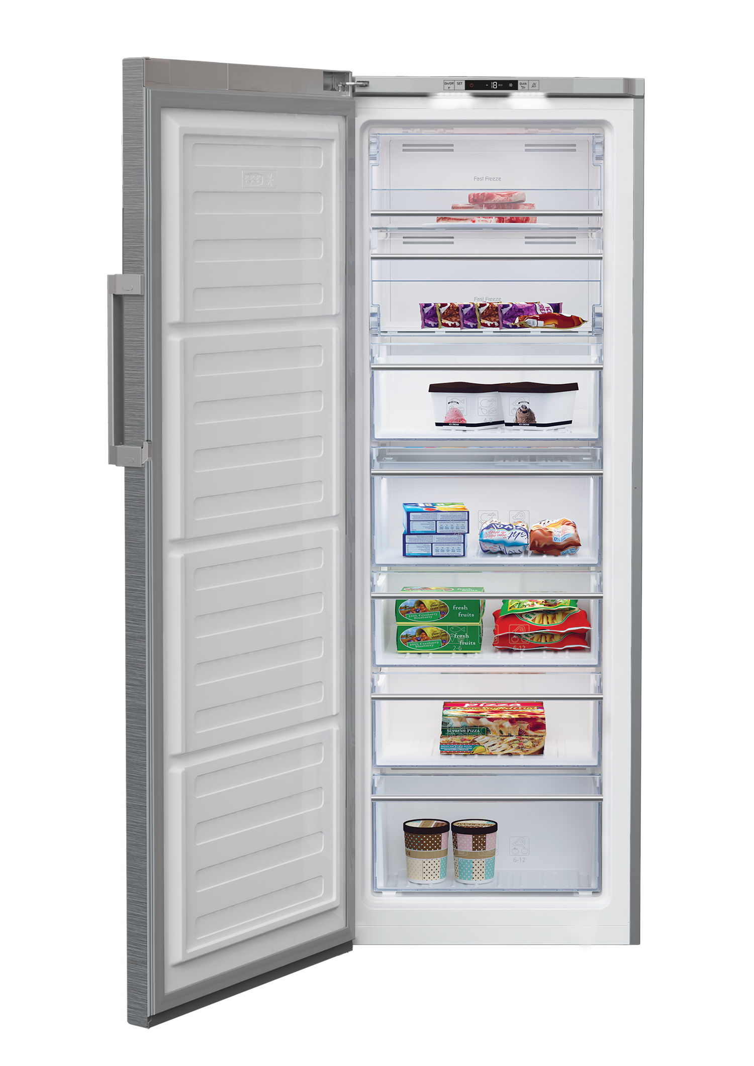Diepvrieskast BEKO RFNE290T45XPN / 250L / E / 171.2cm / NoFrost