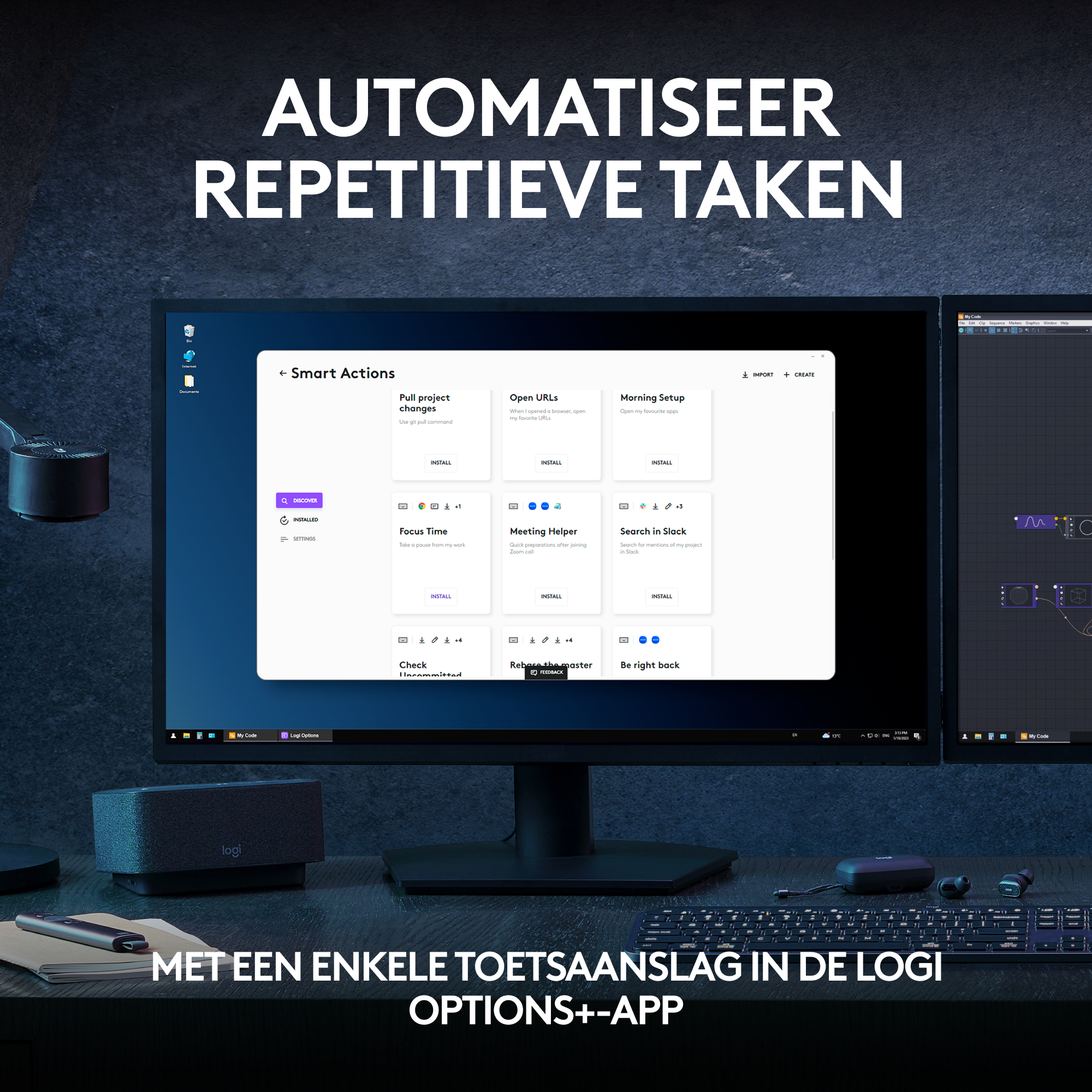 LOGITECH WIRELESS MX KEYS AZERTY ZWART