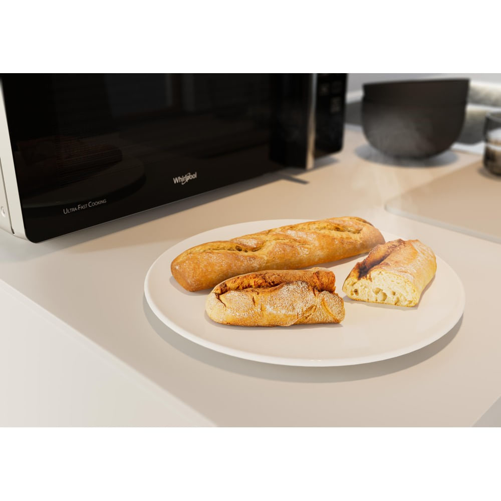 Whirlpool Chef Plus MCP 349 SL Comptoir Micro-onde combiné 25 L 800 W Argent