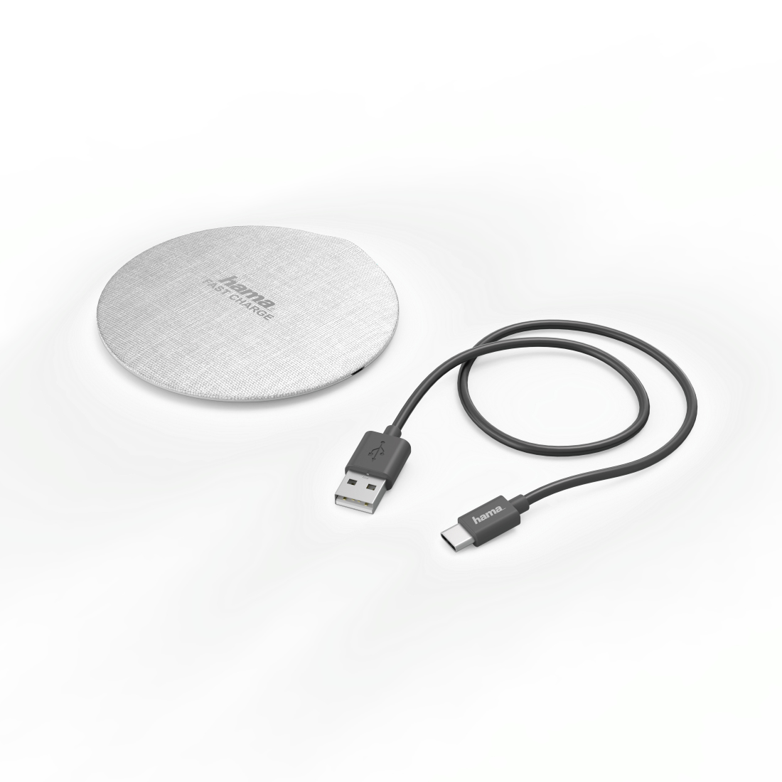 Hama Chargeur sans fil FC10 Metal, crème