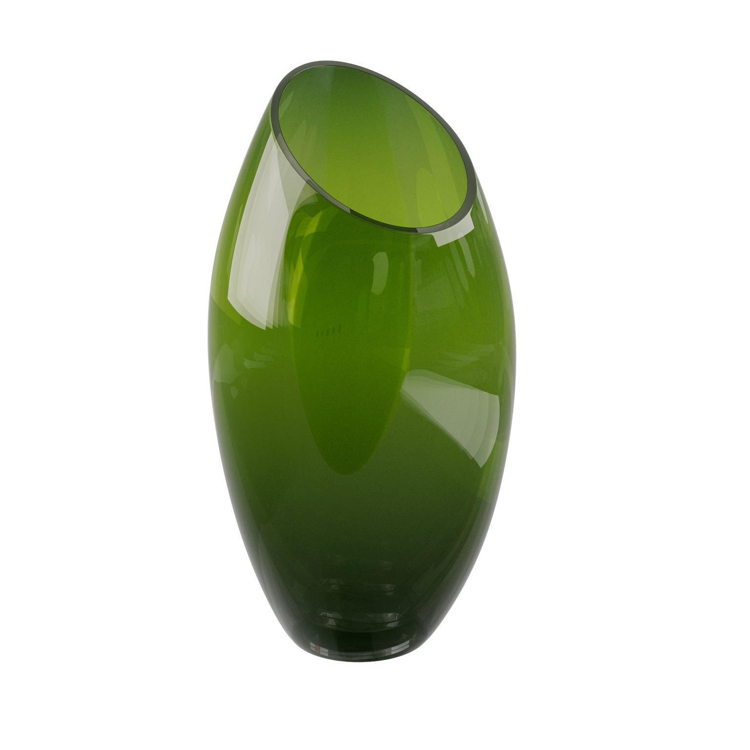 Vaas Dôme Deco LV2-G8/GR GIA hand blown glass green