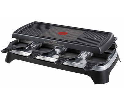Tefal RE459812 raclette 8 persoon/personen 1350 W Zwart
