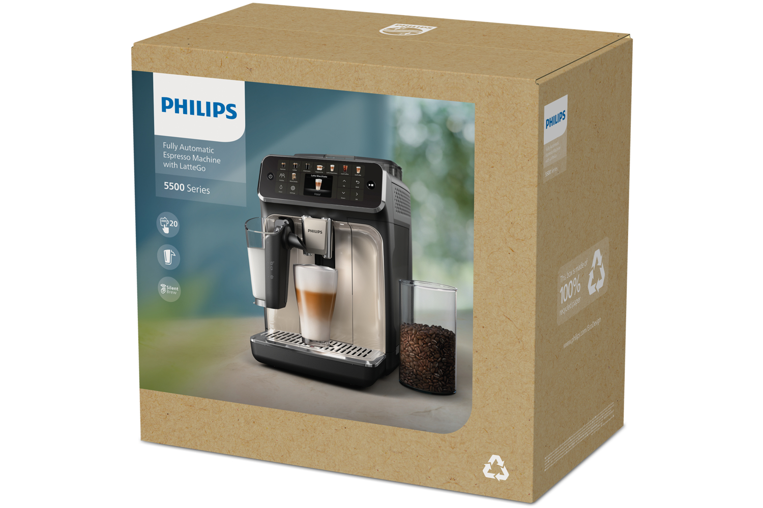 Espressomachine PHILIPS EP5547/90 Series 5500 / zwart