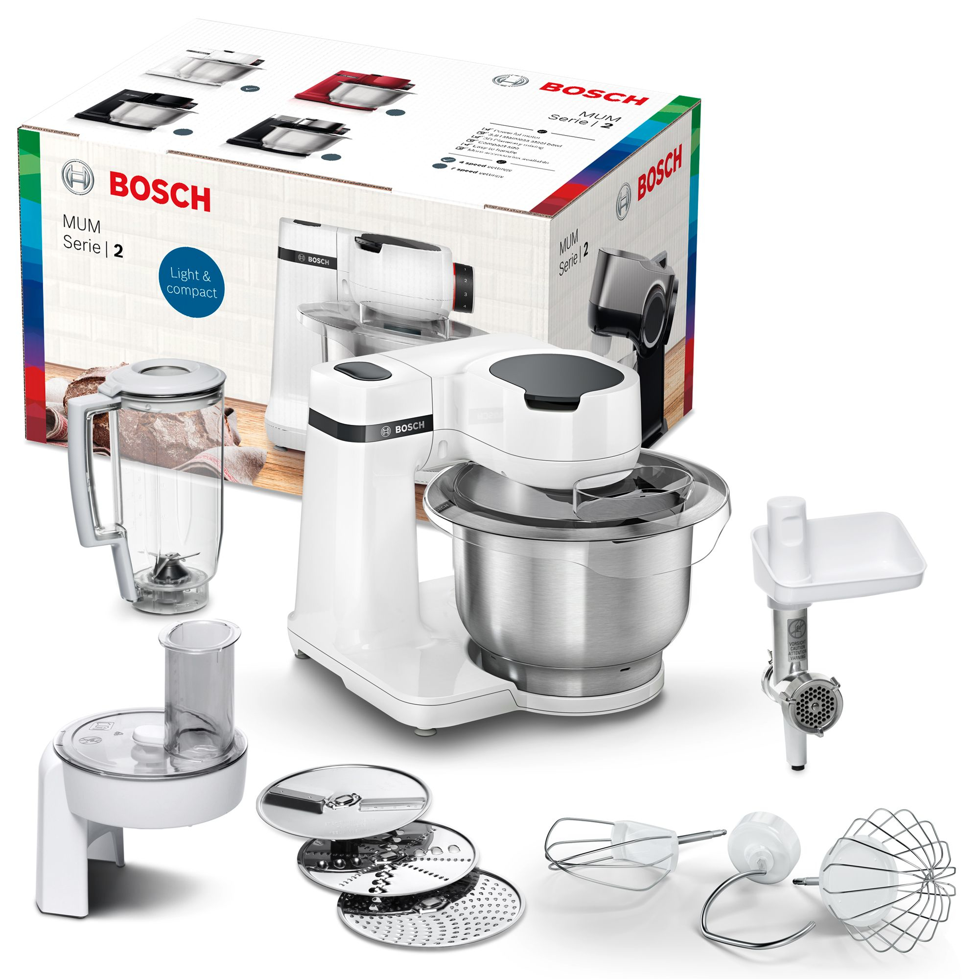 Keukenrobot BOSCH MUMS2EW30 Serie 2 Wit
