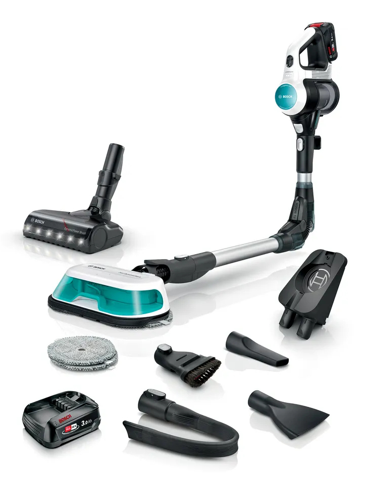 Steelstofzuiger BOSCH BCS712HYG5 Unlimited 7 / ProHygienic / Aqua - Wit