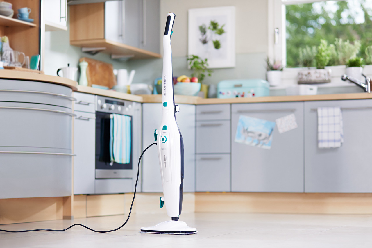 Leifheit CleanTenso Steam mop 0,55 L 1200 W Turquoise, Blanc