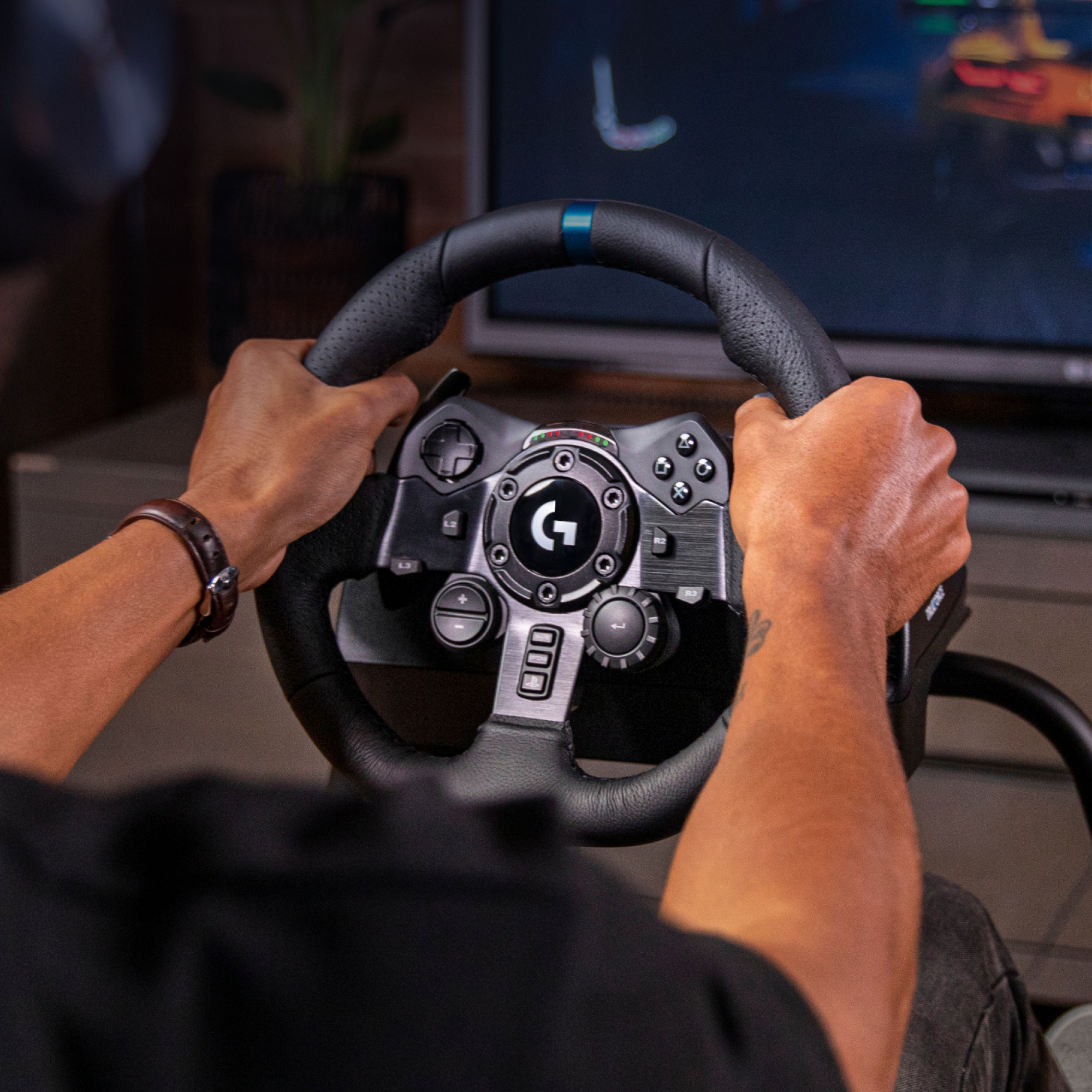 Logitech G G923 Zwart USB Stuurwiel & pedalen PC PS4