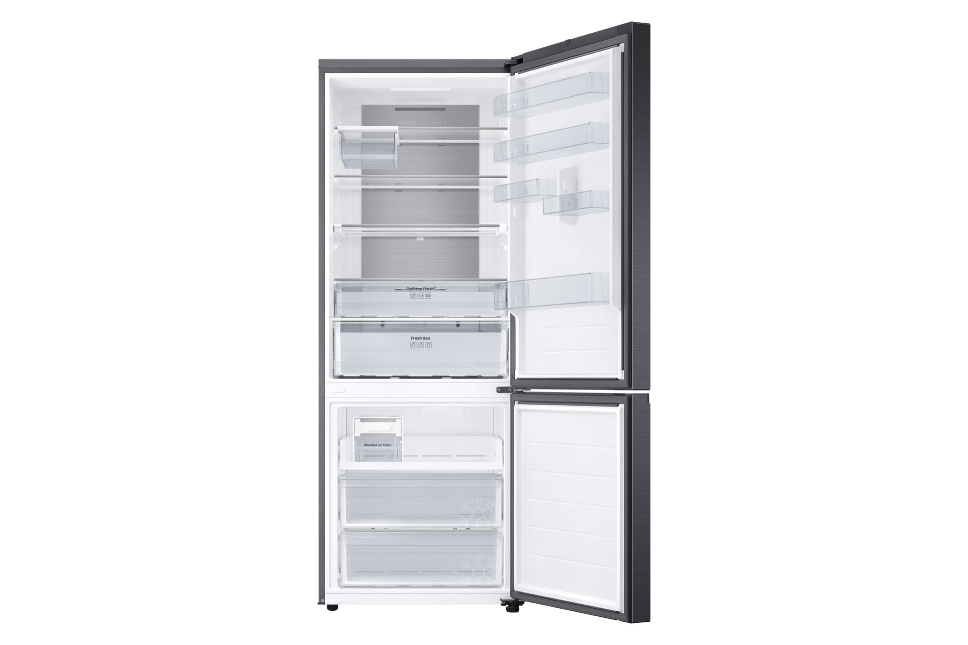Combi-koelkast SAMSUNG RB53DG706AB1/EF / 203cm / 370L +168L / A / zwart inox
