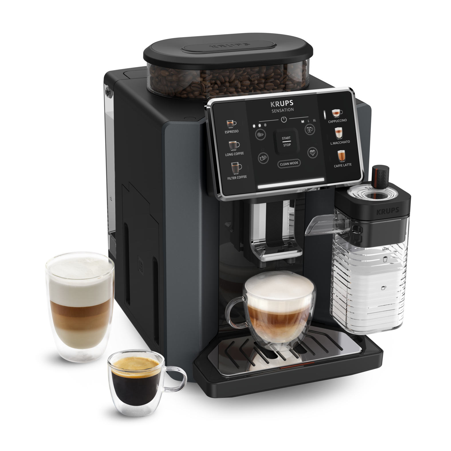 Espressomachine KRUPS EA912B10 Sensation Milk / M90