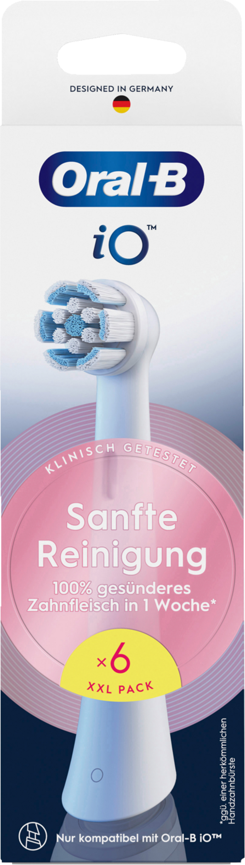 Opzetborstel ORAL-B 163174 iO / zachte reiniging / 6 stuks