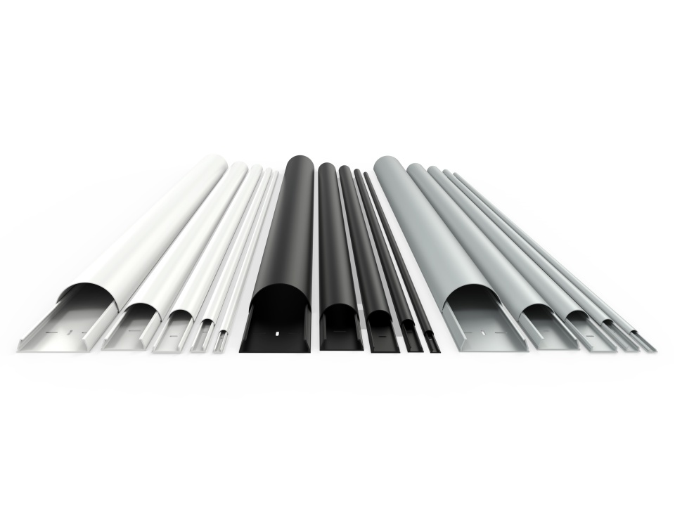 M Universal Cable Cover White 18mmW - 1600mm L