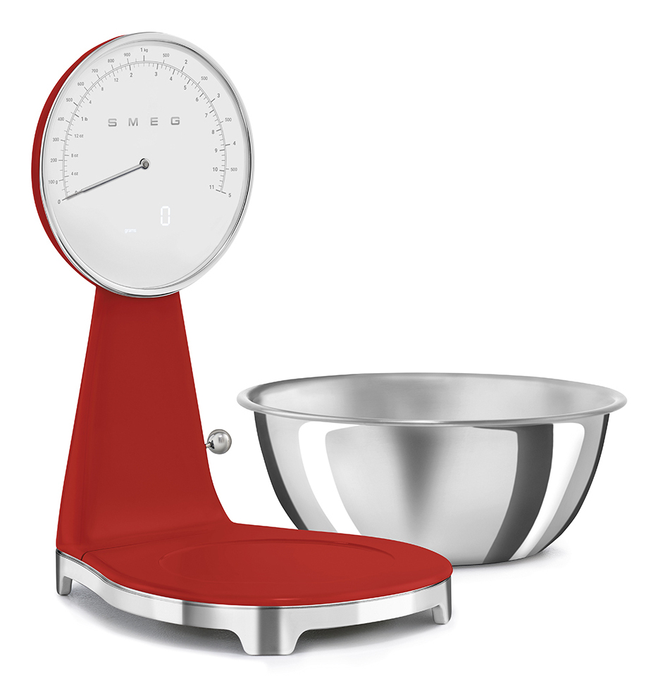 Keukenweegschaal SMEG KSF01RDWW / rood