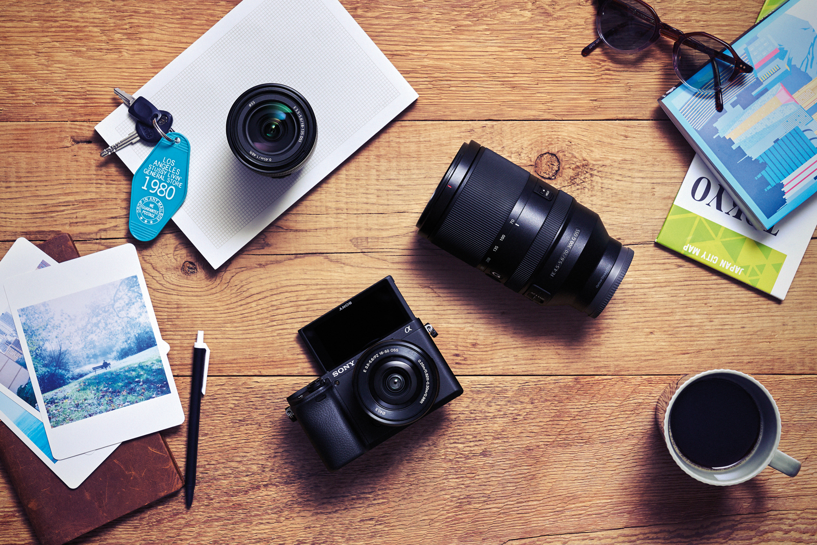 Sony α 6400 + SELP1650 MILC 24,2 MP CMOS 6000 x 4000 pixels Noir