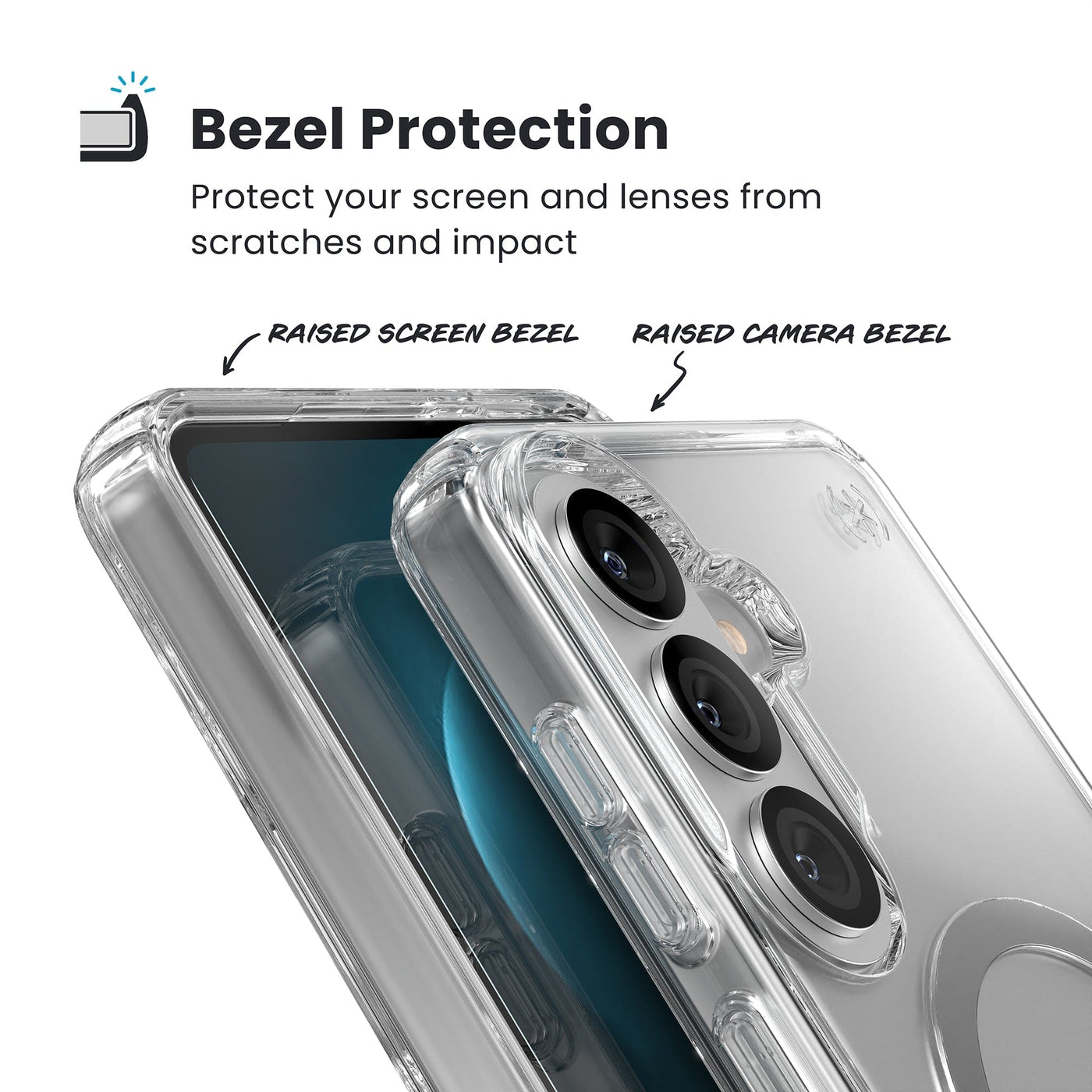 Speck Presidio2 Clear + Magnet Samsung Galaxy S26 Plus - Microban