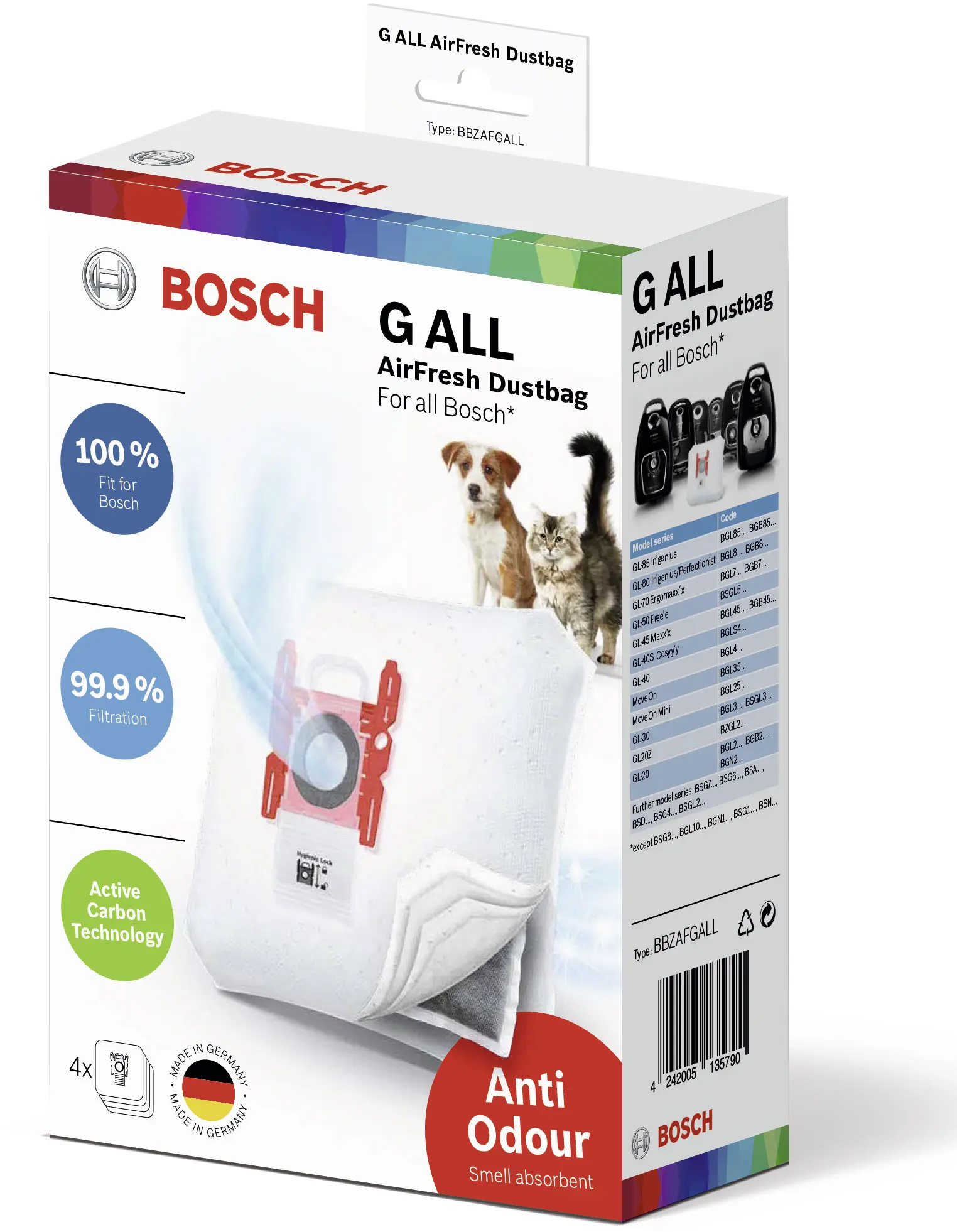 Bosch BBZAFGALL, Vacuum cleaner dustbag
