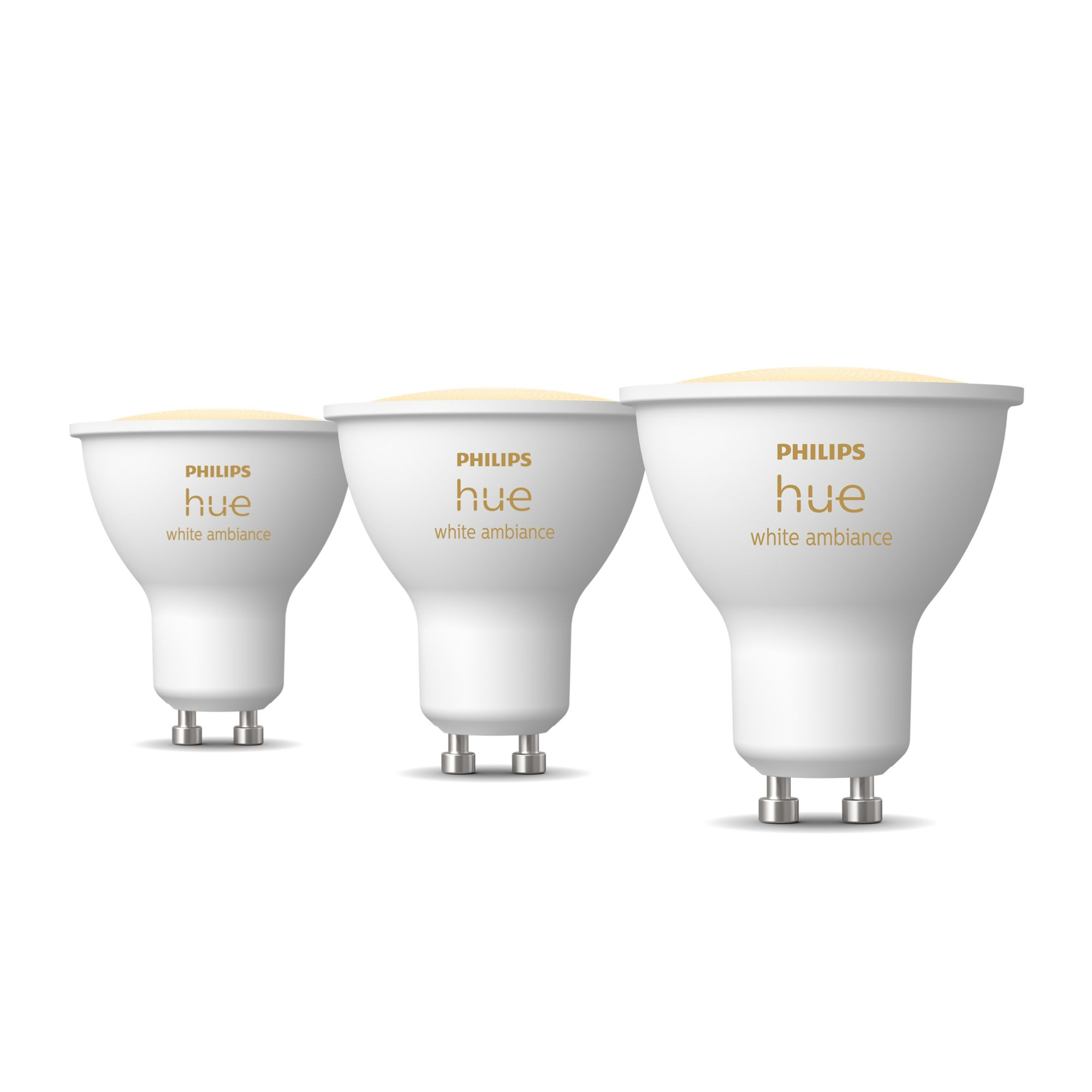 Lamp PHILIPS HUE White Ambiance GU10 3pcs
